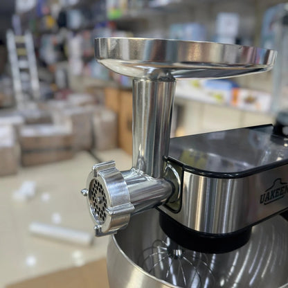 UAKEEN 3-in-1 Electric Stand Mixer, Meat Grinder & Glass Blender – 3000W High Power | 12L Stainless Steel Bowl (Model ZL-1608)