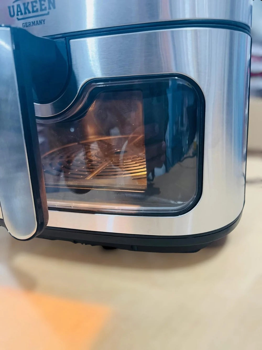 Uuakeen air fryer, uakeen 10l air fryer, 10l digital air fryer, 1800w air fryer, large capacity air fryer pakistan, air fryer with window, oil free air fryer, best air fryer pakistan, family size air fryer