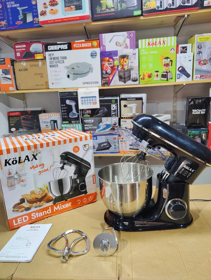 KÖLAX 2000W LED Electric Stand Mixer with 7.8L Stainless Steel Bowl – Heavy Duty Planetary Dough Mixer (Art.-Nr. 709181