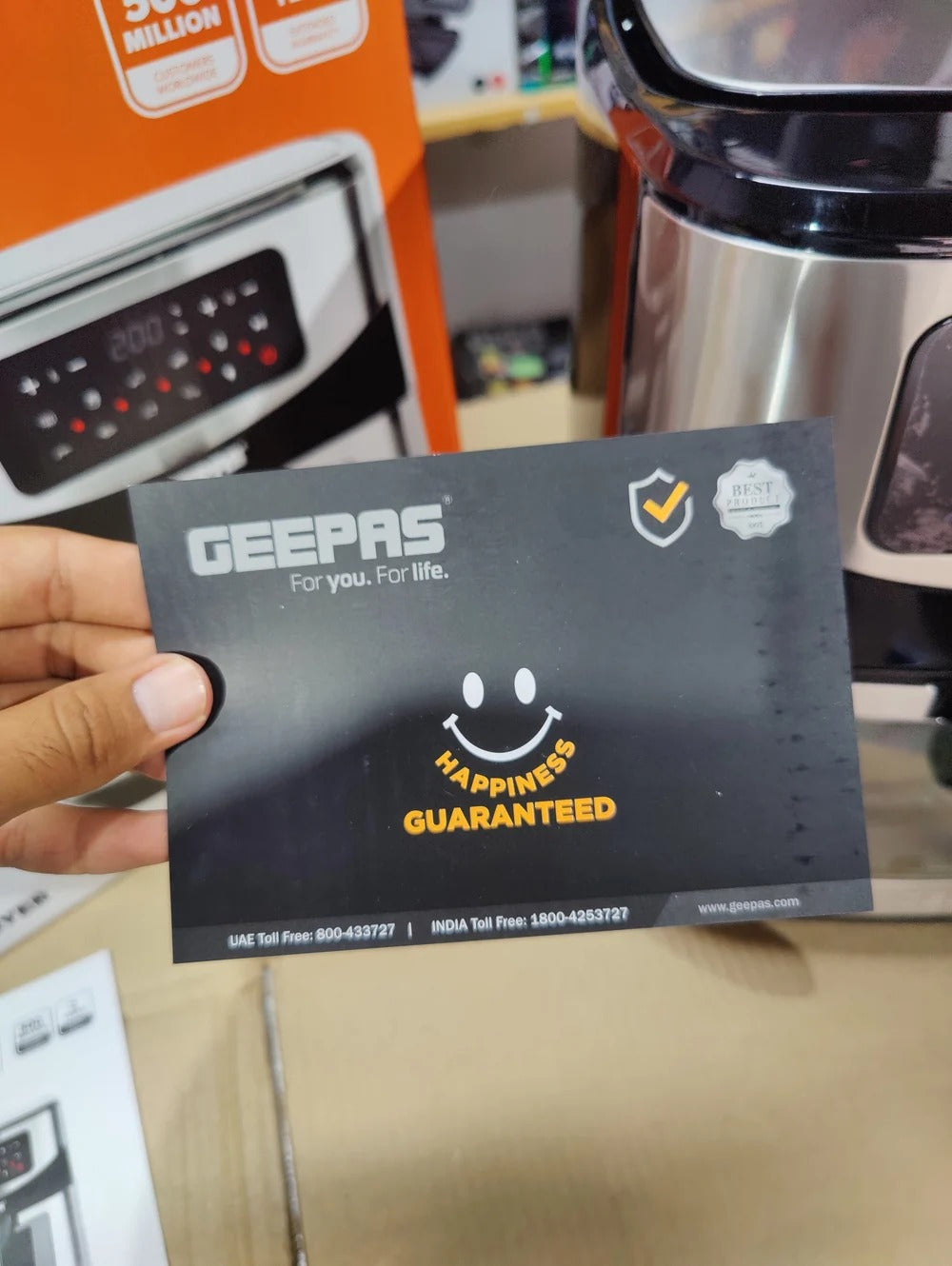 Geepas 9.2L Digital Air Fryer GAF37524 – Convection Vortex Rapid Air Technology, LED Touchscreen, 60-Min Timer, Oil-Free | 2 Year Warranty