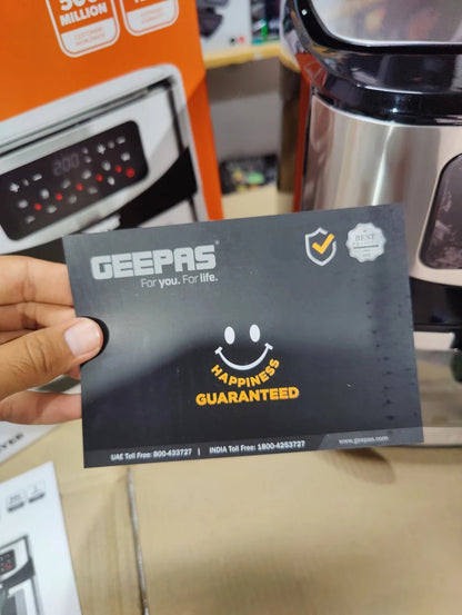 Geepas 9.2L Digital Air Fryer GAF37524 – Convection Vortex Rapid Air Technology, LED Touchscreen, 60-Min Timer, Oil-Free | 2 Year Warranty