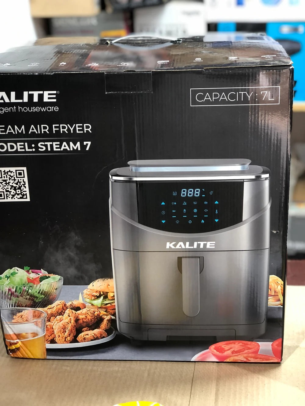 KALITE Steam Air Fryer 7L – Model Steam 7 | Digital Touch Panel Healthy Fryer
