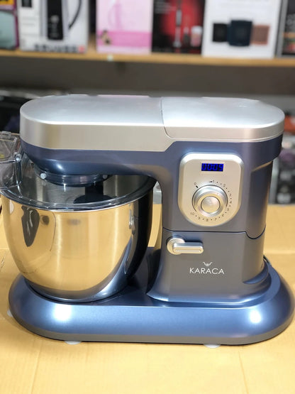 Karaca ProChef 1600W Stand Mixer with 6.5l Stainless Steel Bowl | 10-Speed Kitchen Food Mixer for Baking & Dough Mixing