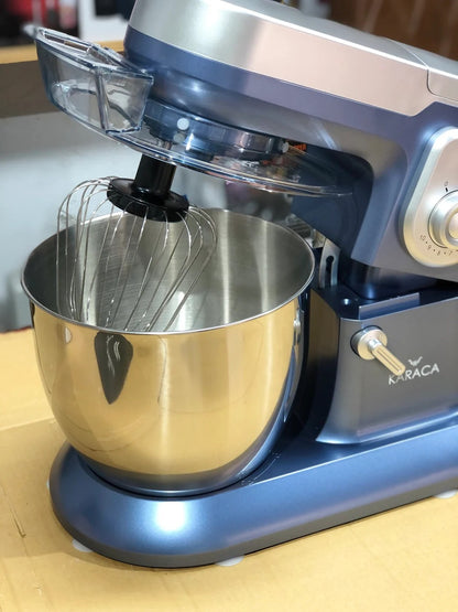 Karaca ProChef 1600W Stand Mixer with 6.5l Stainless Steel Bowl | 10-Speed Kitchen Food Mixer for Baking & Dough Mixing