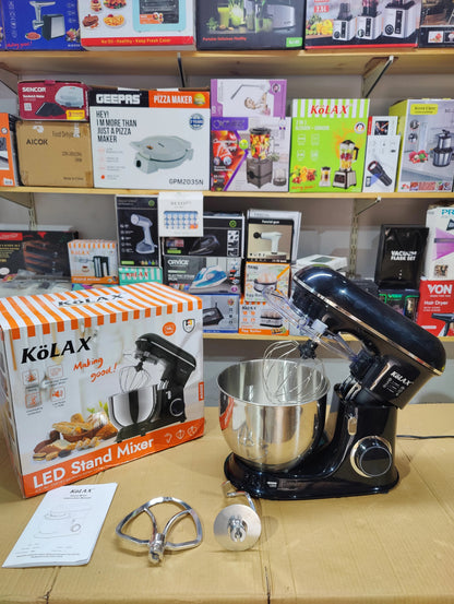 KÖLAX 2000W LED Electric Stand Mixer with 7.8L Stainless Steel Bowl – Heavy Duty Planetary Dough Mixer (Art.-Nr. 709181