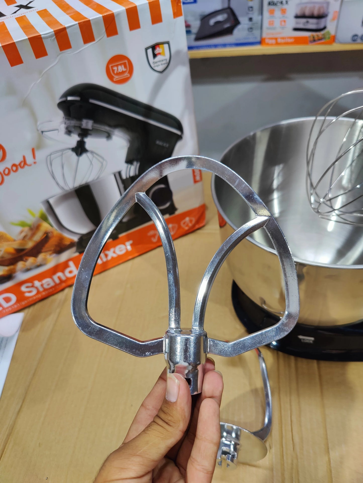 KÖLAX 2000W LED Electric Stand Mixer with 7.8L Stainless Steel Bowl – Heavy Duty Planetary Dough Mixer (Art.-Nr. 709181