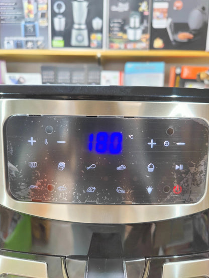 Geepas 9.2L Digital Air Fryer GAF37524 – Convection Vortex Rapid Air Technology, LED Touchscreen, 60-Min Timer, Oil-Free | 2 Year Warranty