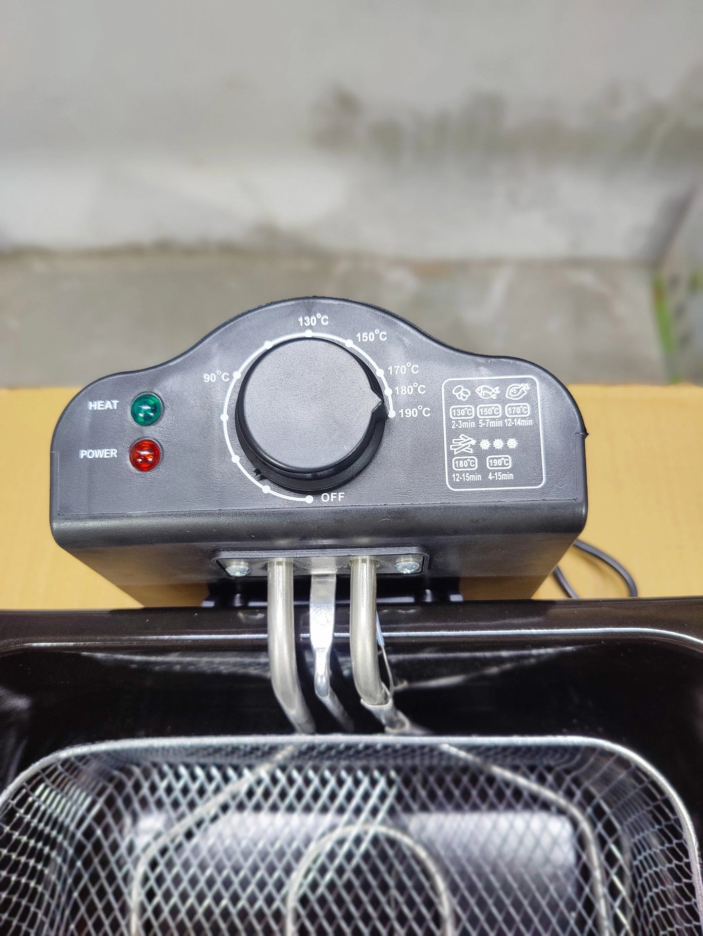 KOLAX Electric Deep Fryer – 5.0L Stainless Steel, 2000W with Dual Frying Baskets