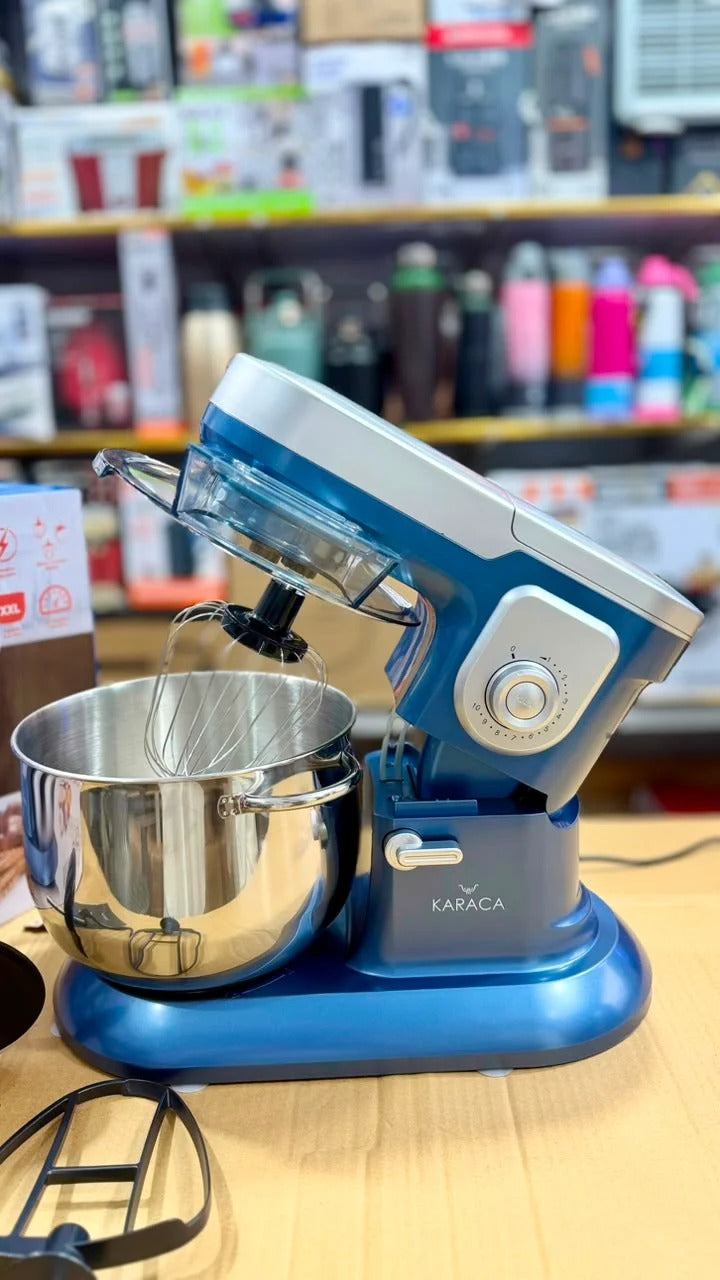 Karaca ProChef GM-M081C 1600W Stand Mixer | 8L Stainless Steel Bowl | 10-Speed Kitchen Food Mixer for Dough, Cake & Baking