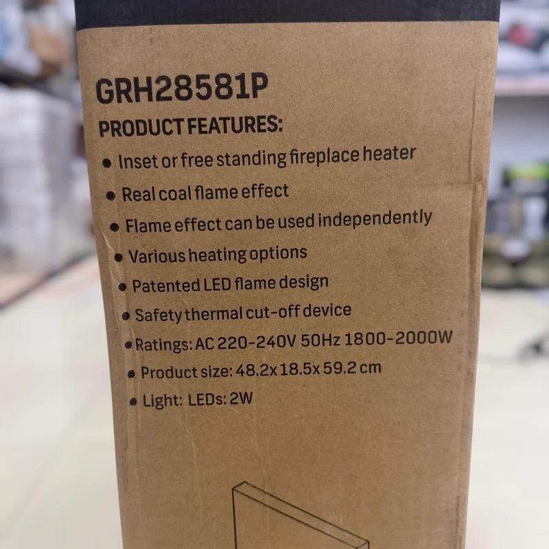 Geepas Electric Heater GRH28581 with Real Coal Flame Effect | Best Room Heater Review