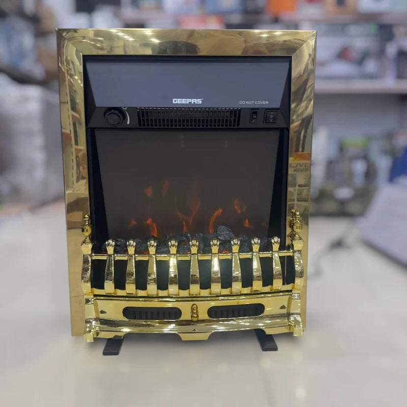 Geepas Electric Heater GRH28581 with Real Coal Flame Effect | Best Room Heater Review