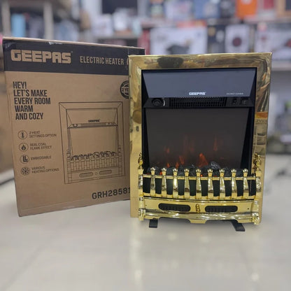 Geepas Electric Heater GRH28581 with Real Coal Flame Effect | Best Room Heater Review