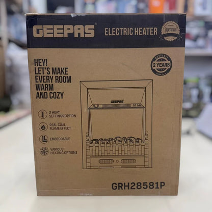 Geepas Electric Heater GRH28581 with Real Coal Flame Effect | Best Room Heater Review