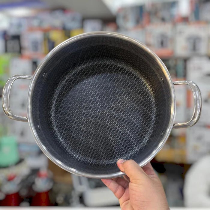 6 Pcs Deep Laser Coated Cookware Set – 28cm to 32cm 34cm