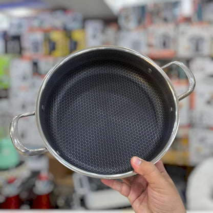 8 Pcs Shallow Laser Coated Cookware Set – 26cm to 32cm