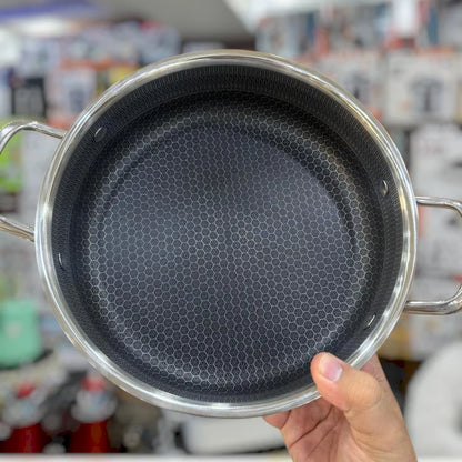 8 Pcs Shallow Laser Coated Cookware Set – 26cm to 32cm